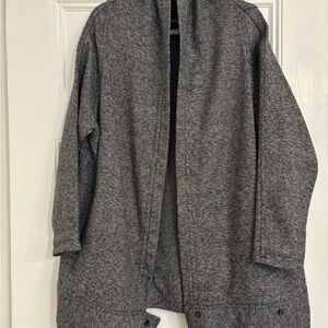 Lightweight Black and Grey Speckled Coat